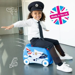 Trunki Çocuk Bavulu - Uçak Amelia